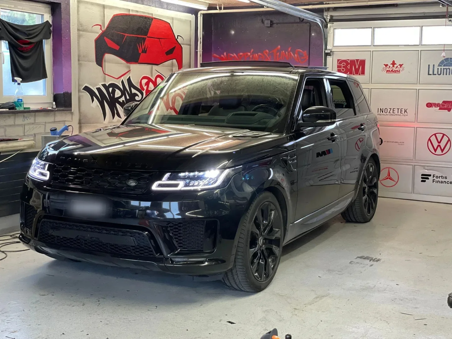 Range Rover Sport, Scheibenersatz + Teilfolierung