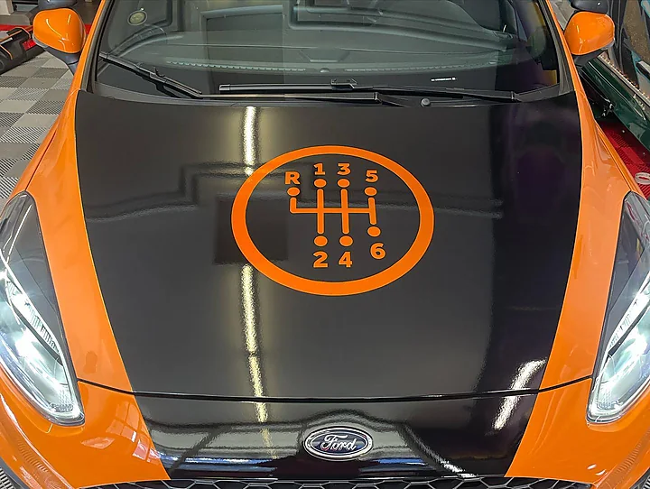 Ford Fiesta (Fahrschule Stricker), Teilfolierung + Beschriftung, Bild 1