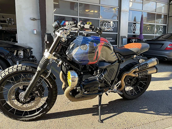 BMW R nineT Scrambler (Motorrad), Motorradfolierung + Design, Bild 6