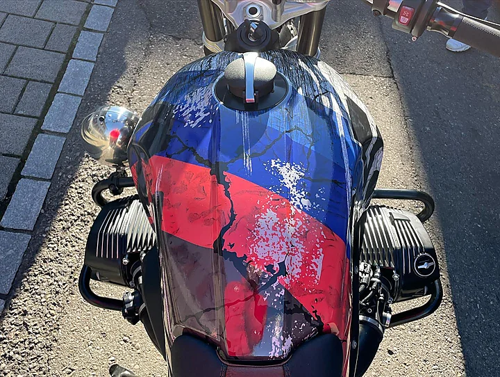 BMW R nineT Scrambler (Motorrad), Motorradfolierung + Design, Bild 7