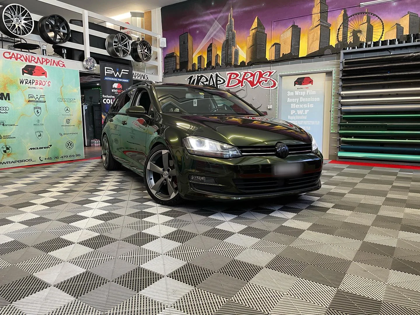 VW Golf 7 Variant, Folierung
