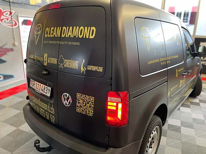 VW Caddy (Firmenfahrzeug), Folierung + Beschriftung, Bild 4