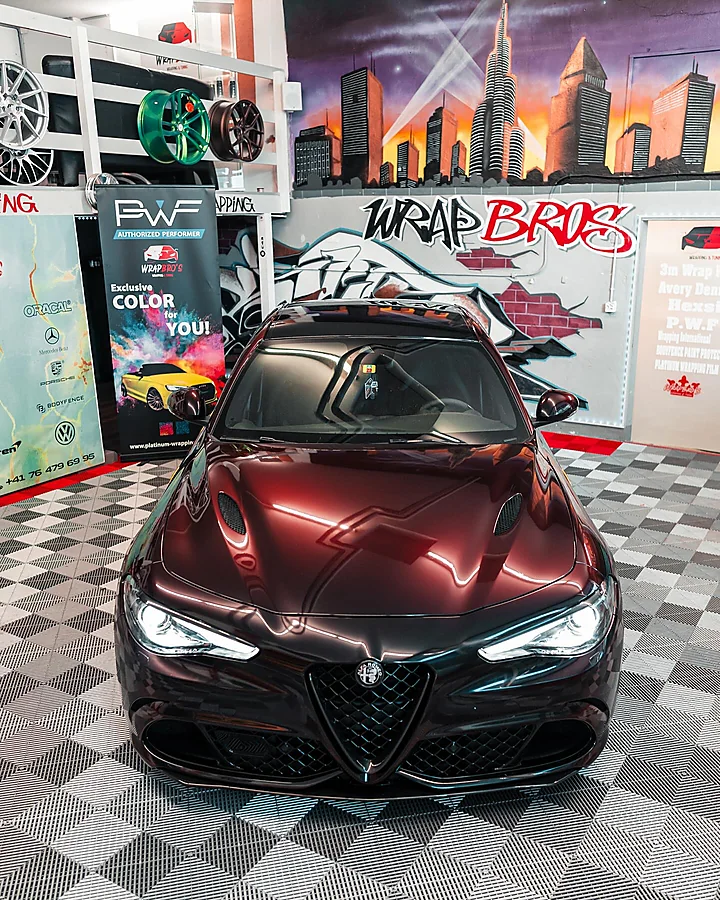 Alfa Romeo Giulia Quadrifoglio, Folierung, Bild 3