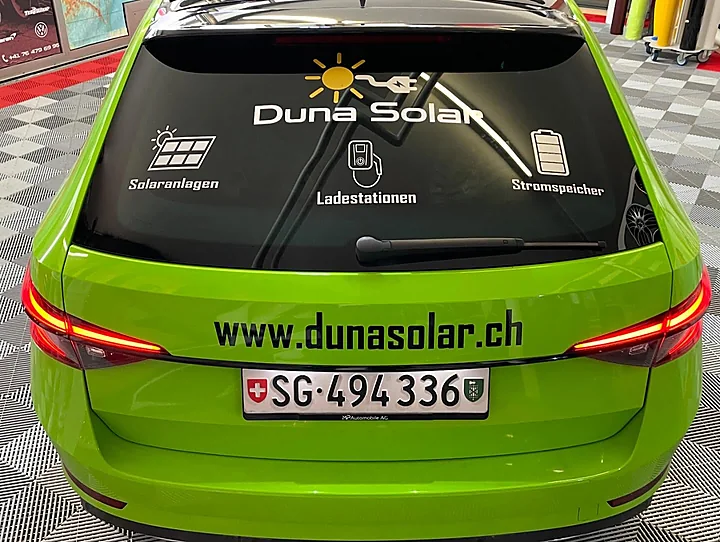 Skoda (Firmenfahrzeug), Folierung + Beschriftung, Bild 8