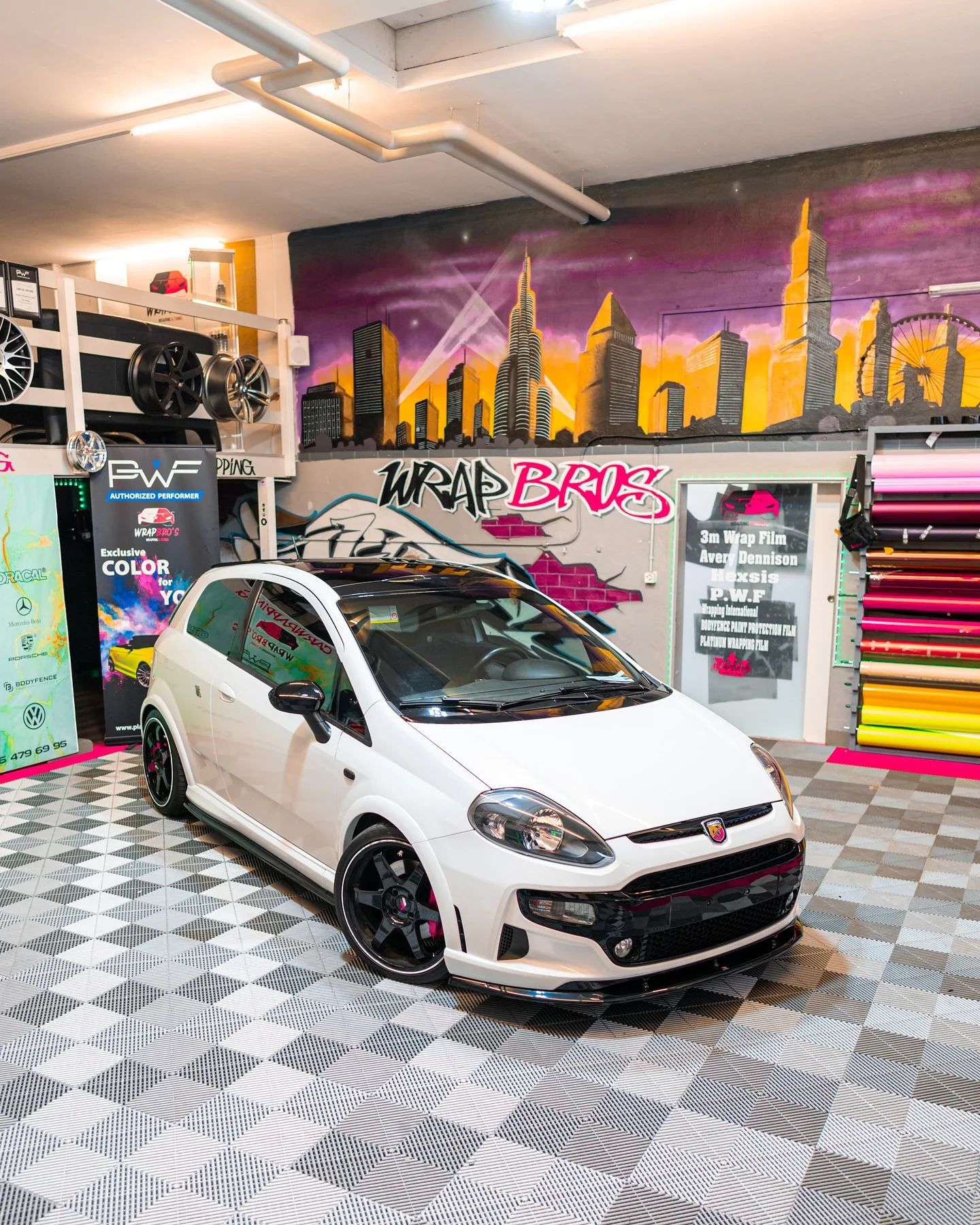 Fiat/Abarth, Folierung + Lackierung + Tönung + Interieur