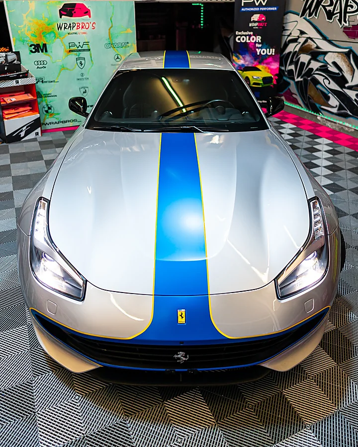 Ferrari GTC4Lusso, Teilfolierung + Spurverbreiterung, Bild 2